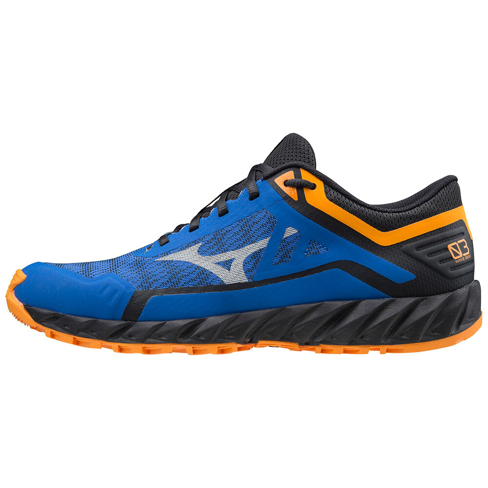 Mizuno Wave Ibuki 3 - Erkek Trail Koşu Ayakkabısı - Mavi/Turuncu Türkiye (IBZKXE-965)